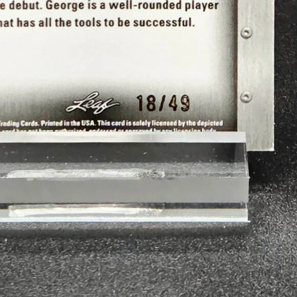 George Lombard Jr. Steel Laser Bowman Chrome 1st /49 RC's Yankees Top Prospect - Picture 3 of 8